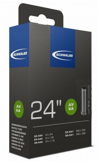 Schwalbe duša vnútorná 24 x 3/4 / 1 1/8 (20/28-540/541) AV 9A40 mm