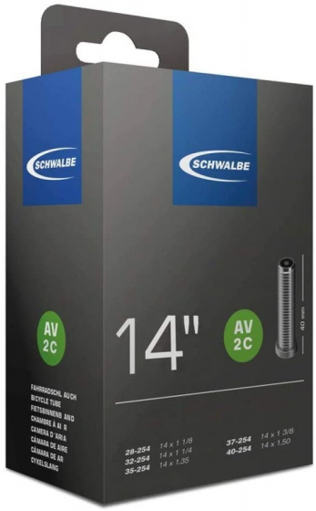Schwalbe duša bicykel 14 x 1,75 (40-254) AV 48 mm