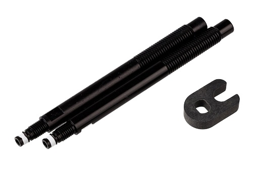 Schwalbe predĺženie ventilu 65 mm FV hliníková čierna 2 kusy