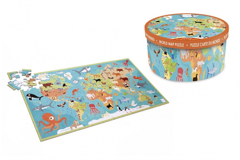 jigsaw puzzle animals of the world 92 cm 100 pieces
