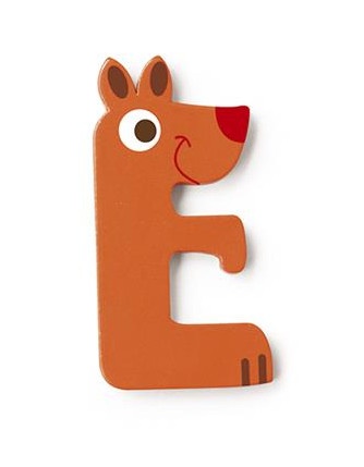 letter E fox orange 5.5 cm