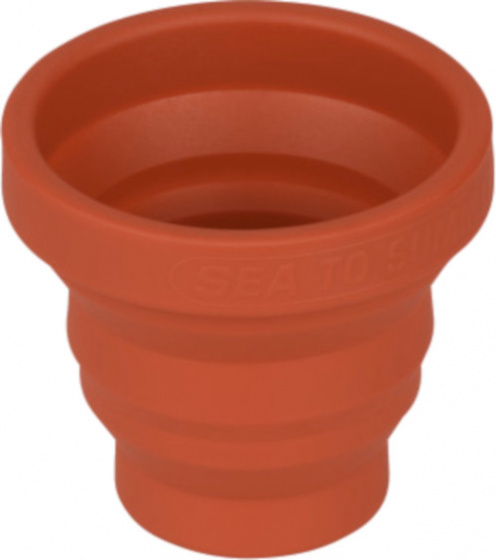 foldable shot glass X-Shot 75 ml silicon rust