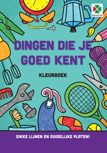 Selecta kleurboek dingen die je goed kent junior 30 cm papier