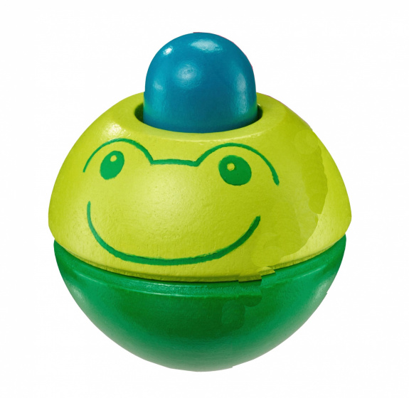 toy Frog junior 4,5 cm wood green