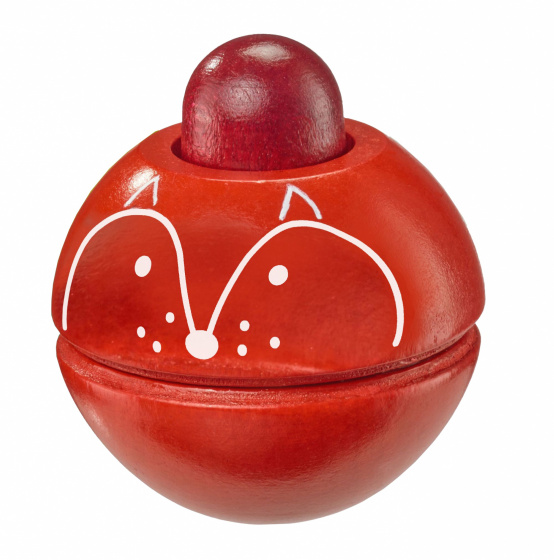 toy Fox junior 4,5 cm wood red