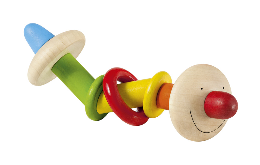 rattle Erik junior 17 cm wood