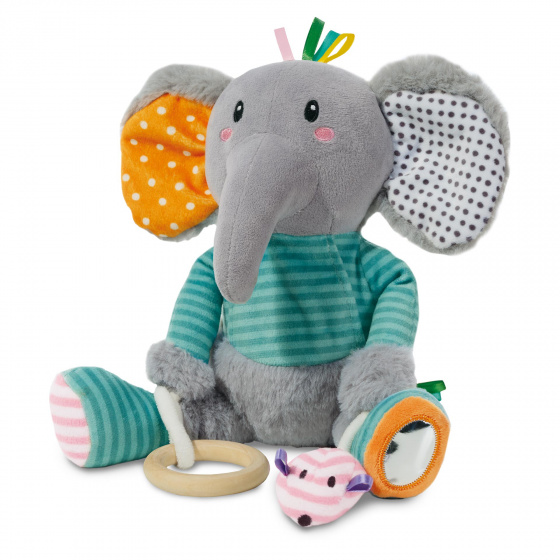 SES knuffelolifant olfi junior 24 cm pluche grijs