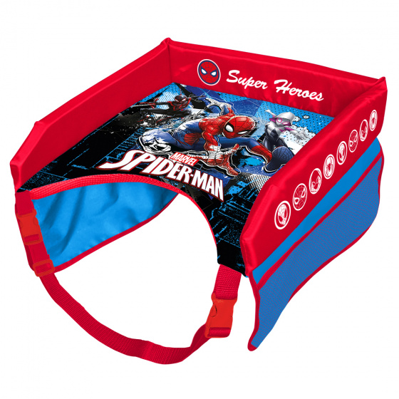 Seven Polska reistafel spider man junior 37 x 37 x 8 cm blauw/rood