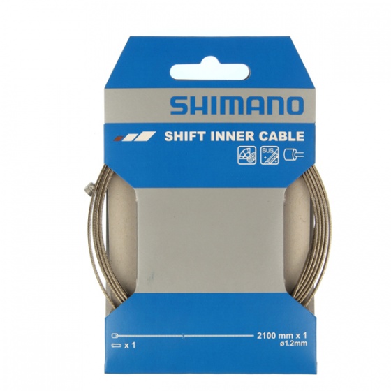 Shimano vnútorná prehadzovačka lanka 2100 mm nerez strieborná