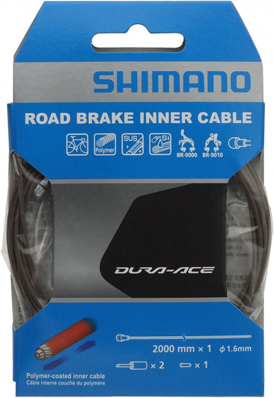Shimano binnenremkabel dura ace bc 9000 2000 mm rvs zilver