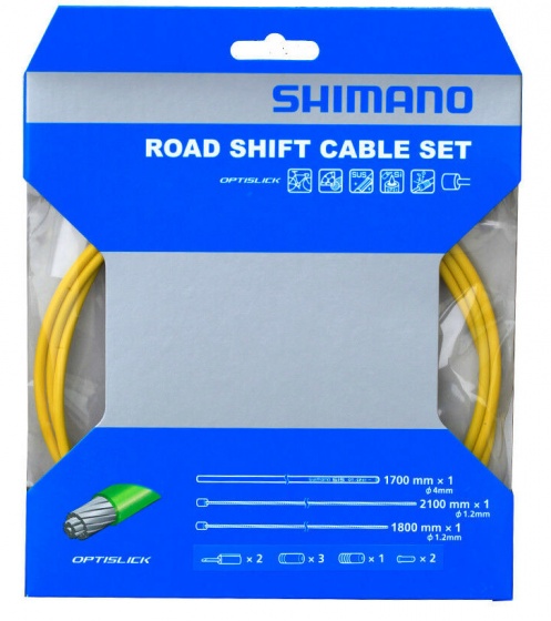 Shimano sada lanka prehadzovačky OT-SP41Race 2100 mm žltá 4-dielna