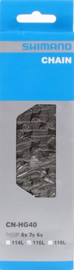 Shimano ketting cn hg40 1/2 x 3/32 6/7/8s 116 schakels