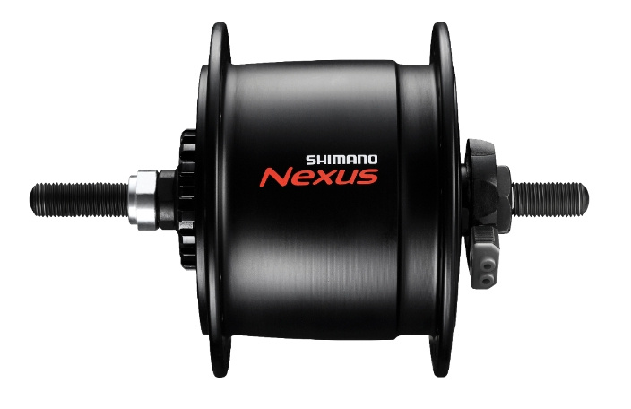 Shimano naafdynamo nexus dh c6000 2r rvs zwart