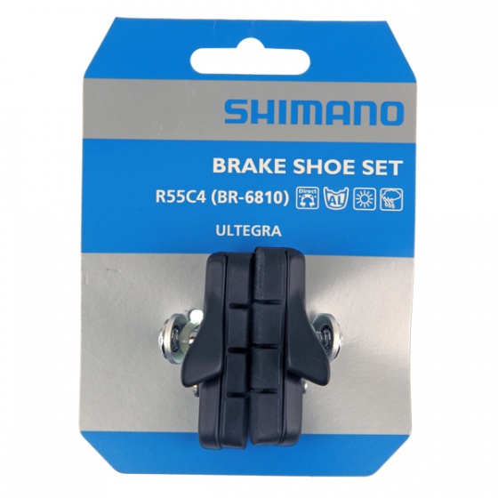 Shimano remblokken 105 br 5810 v brake 54 mm zwart 2 stuks