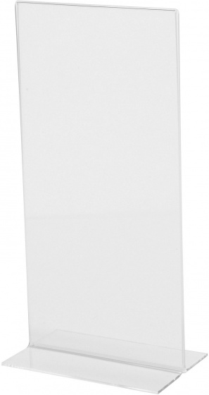 Sigel prezentačná tabuľa T-stojan 10,5 x 21 cm akryl