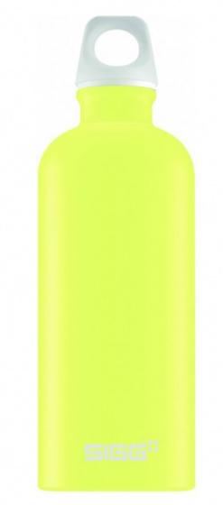 drinking bottle Lucid 600 ml 21,5 cm aluminium yellow