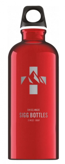 drinking bottle Mountain 600 ml 21.5 cm aluminum red