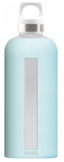 drinking bottle Star 500 ml 22.1 cm glass blue