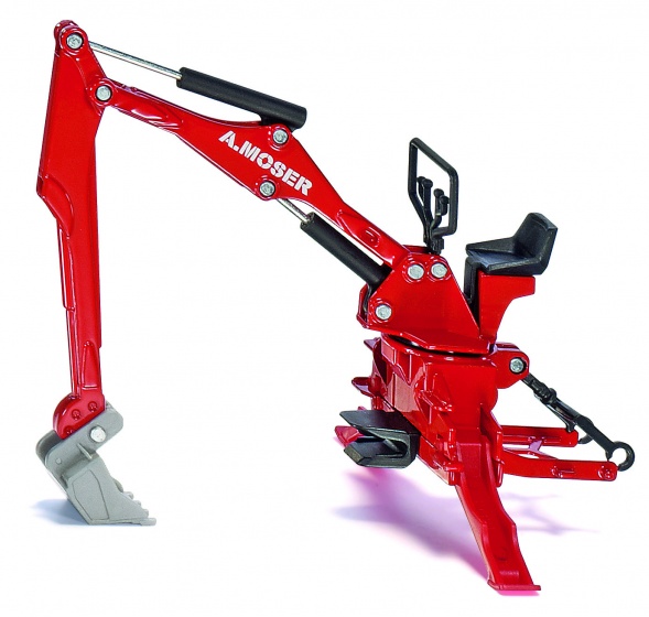 A.Moser tractor excavator red (2066)