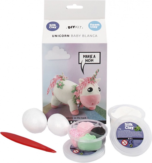 Silk Clay knutselset funny friends baby blanca 8 delig