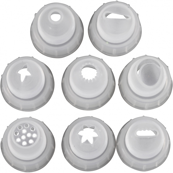 Silk Clay mondstukken voor creamy grijs 8 stuks