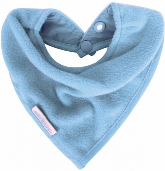 fleece bib bandana 20 cm light blue