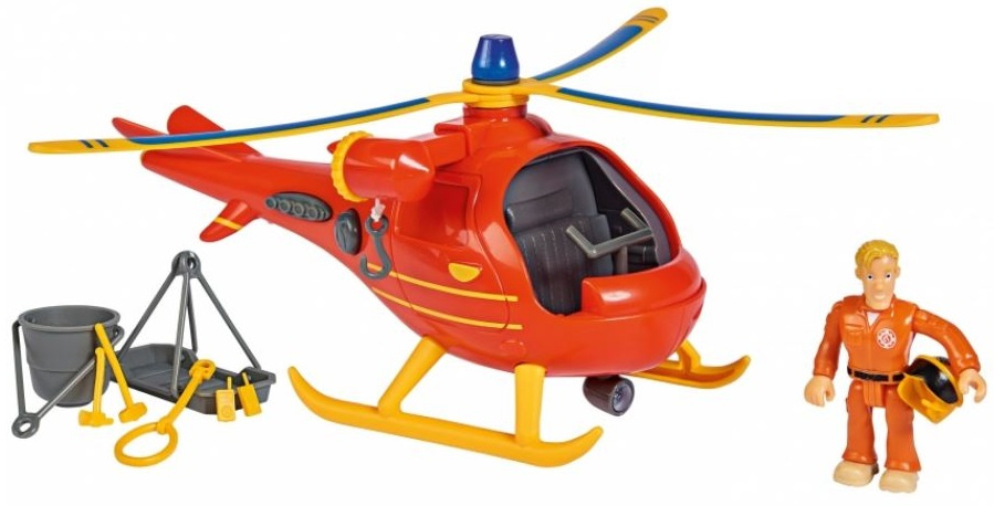 Simba vrtuľník Wallaby Fireman Sam junior 28 cm červený