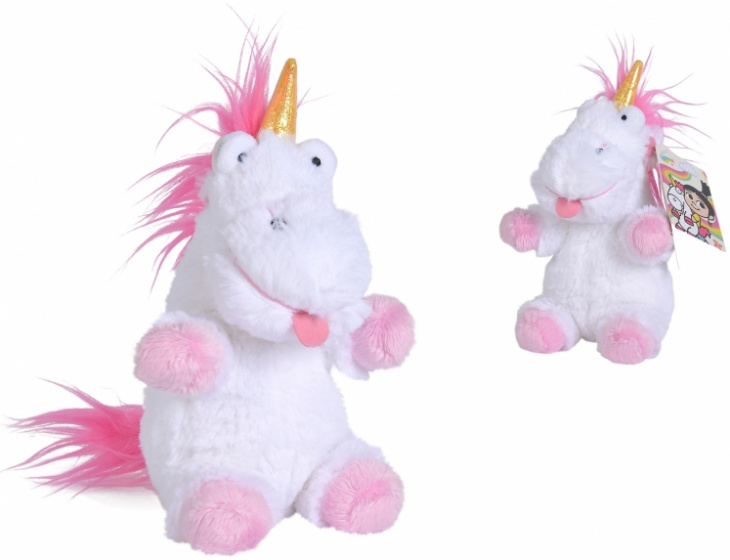 Nicotoy knuffel minions fluffy junior 18 cm pluche/polyester wit
