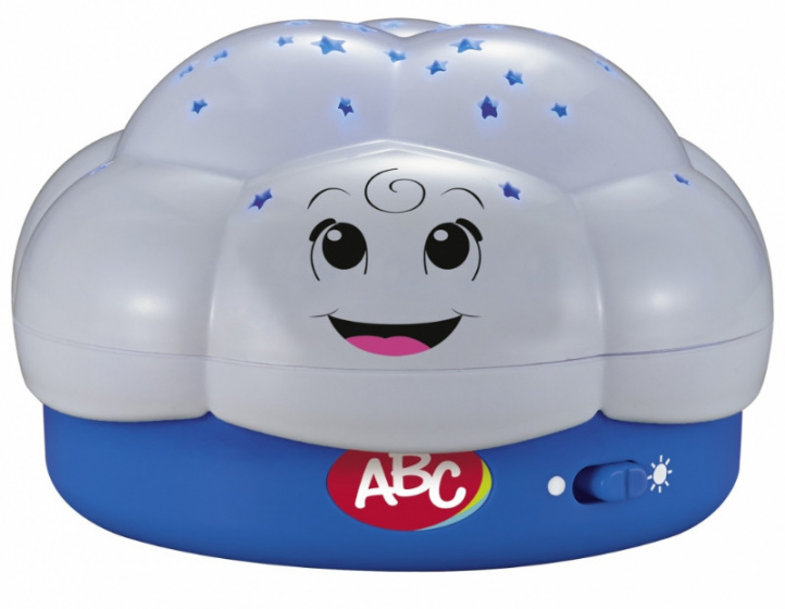 Simba nočné svetlo ABC batéria 12 cm biela/modrá