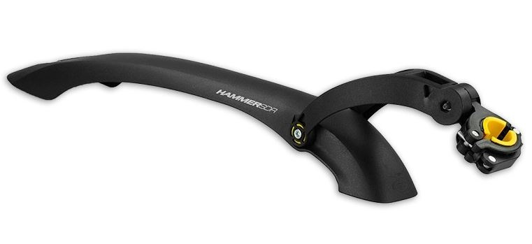 Simpla achterspatbord hammer pro 24 29 inch zwart/geel