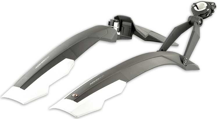 Simpla spatbordenset adhd short 26 27.5 inch grijs/wit