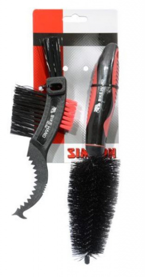 Simson onderhoudsborstels 32,2 x 13,3 cm zwart 2 delig