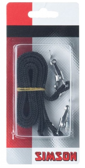 Simson toeclipsriemen zwart 2 stuks