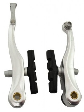 Simson v brake voor of achter 118 mm zilver