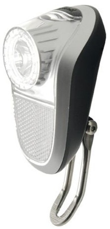 Simson voorlicht batterij led zwart/zilver