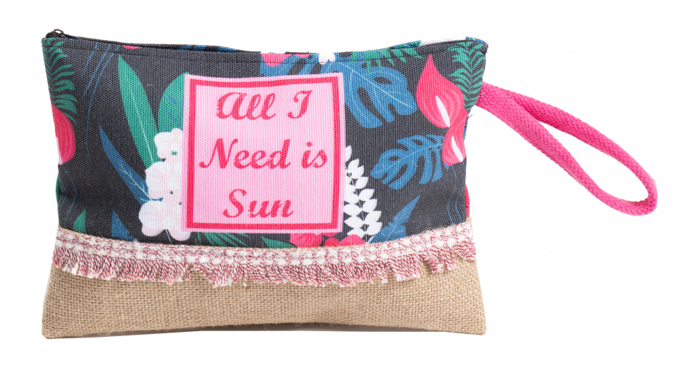 Siretessile plážová taška Vacay Mode dámska 20 cm textilná ružová