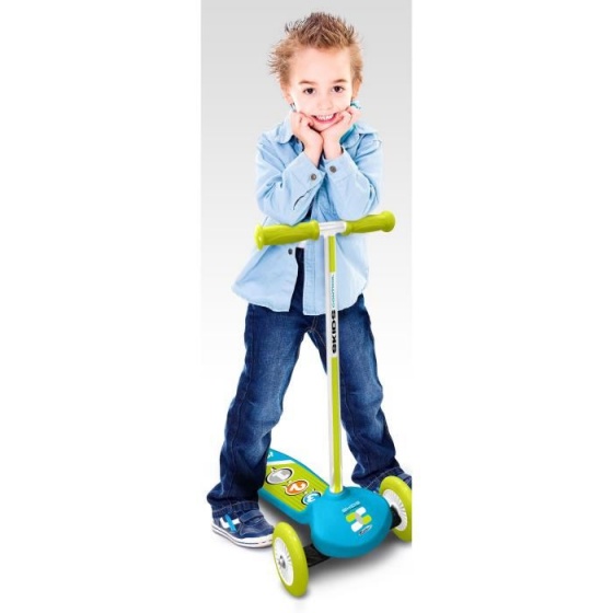 Skids Control kinderstep jongens vrijloop blauw/groen