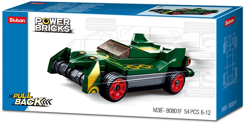 Sluban power bricks drifting green (m38 b0801f)