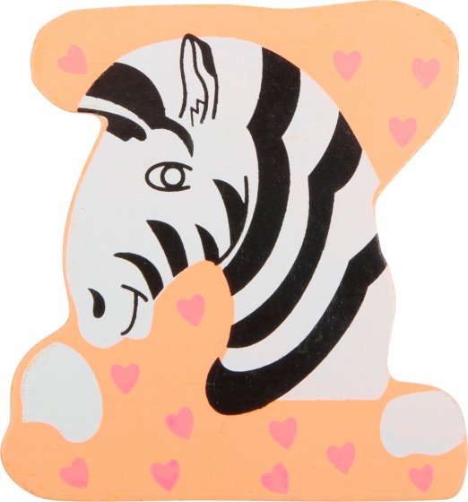Small Foot alfabet dieren letter z hout 8 cm