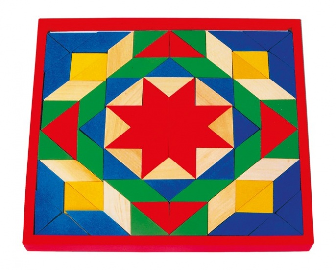 Wood Puzzle Mosaic 26 X 26 X 2.5 cm