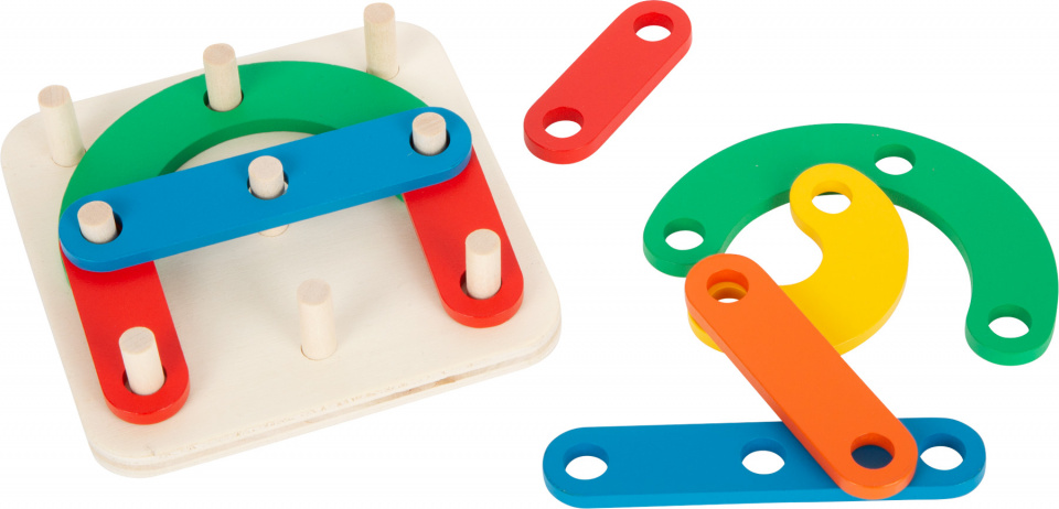 Small Foot vormenpuzzel letters & cijfers junior hout 20 stukjes