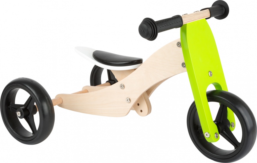 Small Foot Trojkolka Trojkolka 2-v-1 loopfiets 10-palcový Junior Green