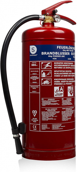 Smartwares práškový hasiaci prístroj SW BB66 kg oceľ 48 cm červený