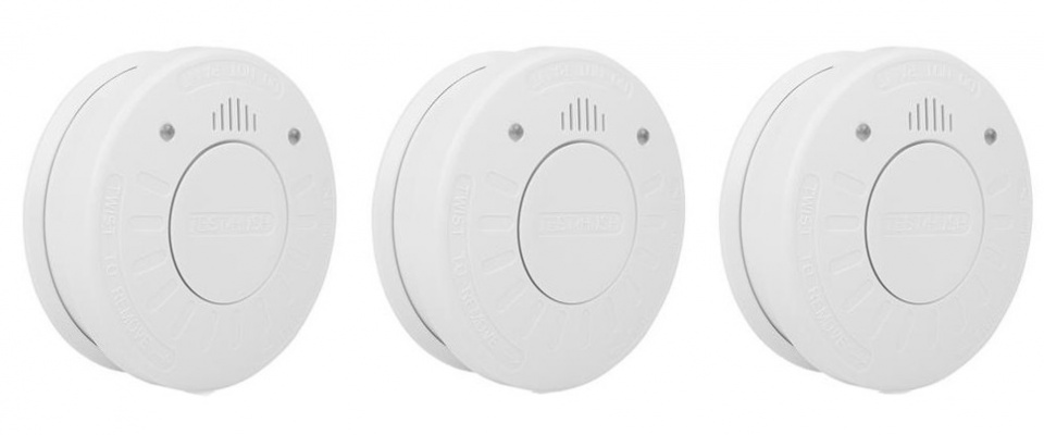 Smartwares rookmelders RM520 11,5 cm ABS 85dB wit 3 stuks Smartwares rookmelders RM520 11,5 cm ABS 85dB wit 3 stuks