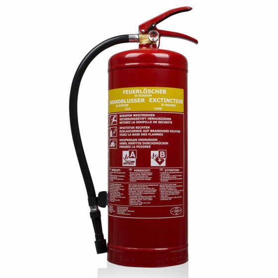 Smartwares penový hasiaci prístroj SW SB2 6 litrov oceľový 51,5 cm červený