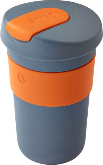 Smidge hrnček na kávu Natural Collection 400 ml sivý/oranžový