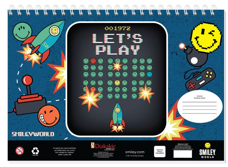 Smiley world kleurboek let's play junior papier wit