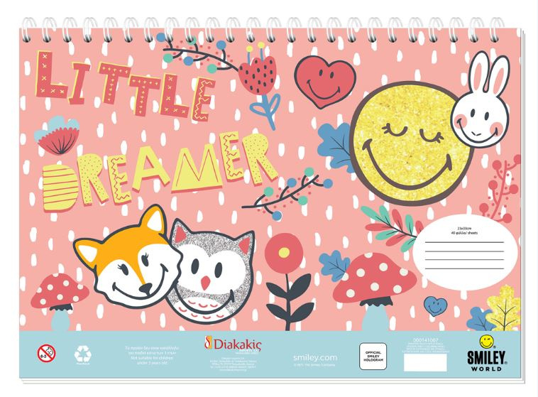 Smiley world kleurboek little dreamer junior papier wit