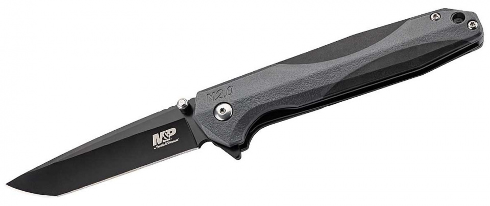 pocket knife M&P 2-Tone carbon/rubber black/grey