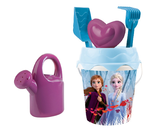 Smoby strandsetje frozen ii meisjes 17 cm blauw/paars 5 delig